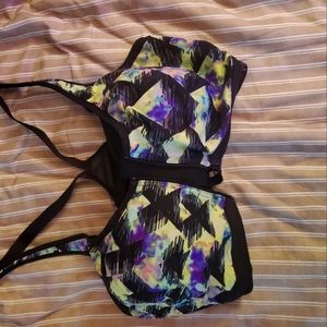 Women's zip front victorias secret sports bra